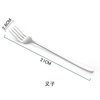ช้อน ส้อม สแตนเลส 1คู่ ยาว 20ซม รุ่นหนา 2.5mm