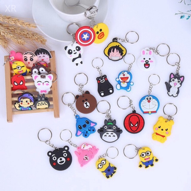 น่ารักการ์ตูน Disney Marvel พวงกุญแจ พวงกุญแจ พวงกุญแจ PVC