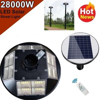 โคมไฟถนน 16 ช่อง LED 20000W - 28000W  Square Light โคมไฟโซลาร์เซลล์ พลังงานแสงอาทิตย์ Solar Street Light