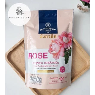 ชาอัญชัน ชากุหลาบ ตรามังกรบิน 100กรัม Tea with Butterfly Pea & Rose tea