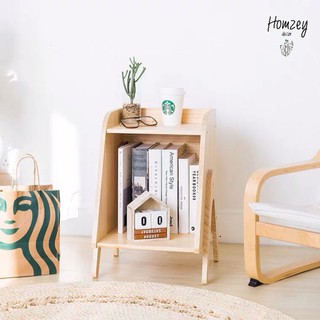 ตู้ไม้ โต๊ะหัวเตียง ชั้นวางของ ชั้นวางหนังสือ รหัสB128 #homzeydecor