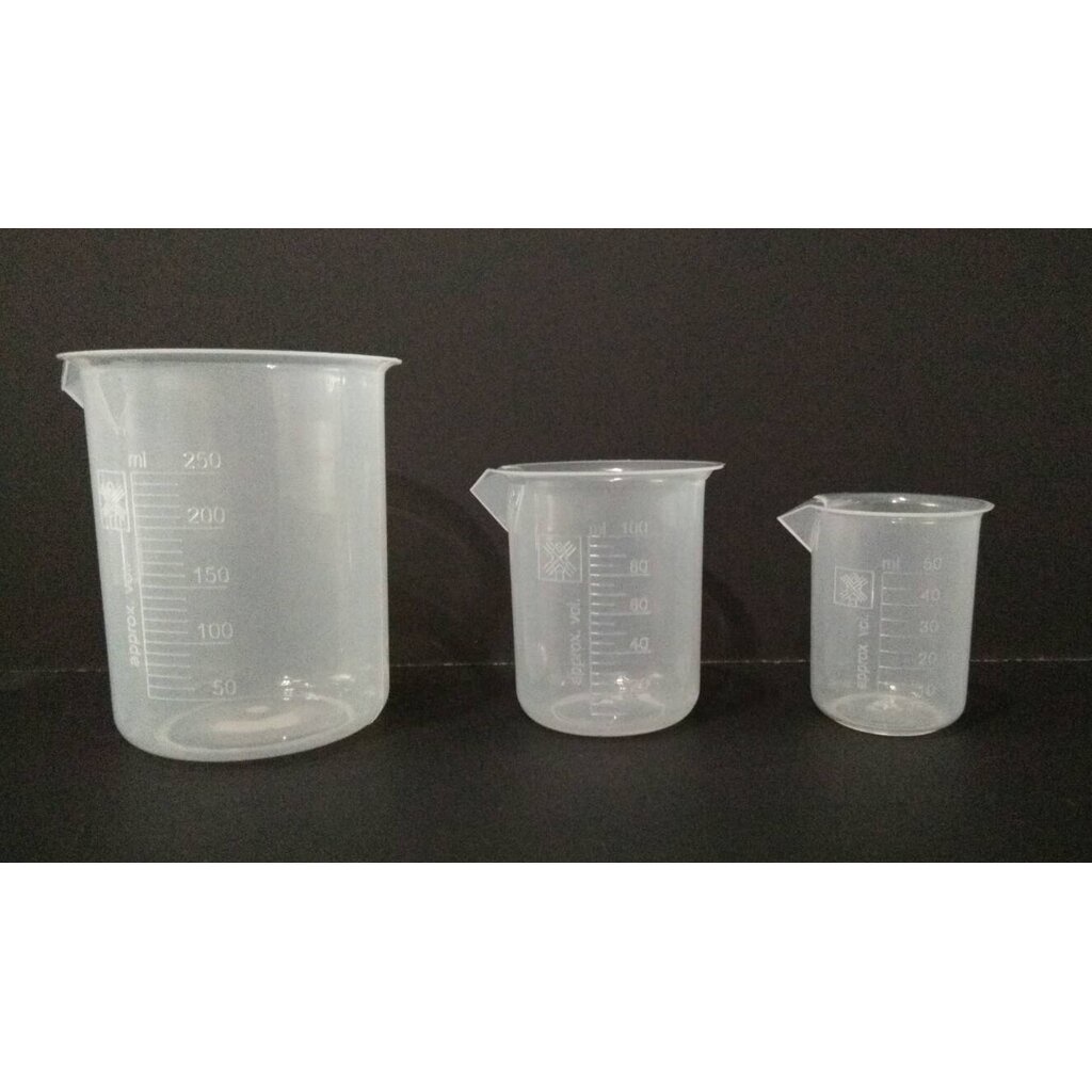 บีกเกอร์พลาสติก 50 ml "Polylab" Beaker Euro Design