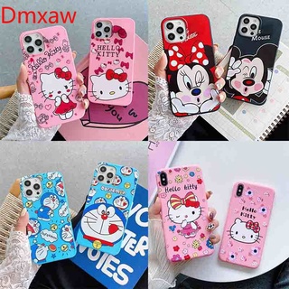 HelloKitty Phone Cassing infinix Note 10 Pro Smart 5 HD 2021 Note 8 Hot 10 Lite X692 X657B Doraemon Mickey Minnie Soft Cover Carton Case