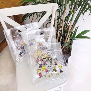 Snoopy &amp; Friends Transparent Bag