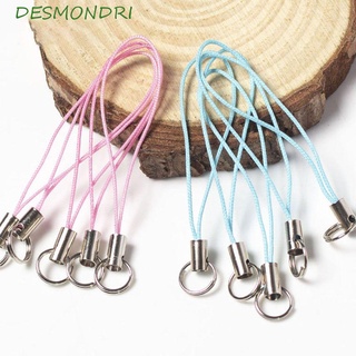 Desmondri เครื่องประดับ ทํา คละสี ด้าย สายคล้องจี้ สตริง แหวนคู่ พวงกุญแจ