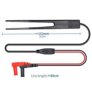 1 ชิ้น SMD SMT ทดสอบตะกั่ว ชิป ส่วนประกอบ LCR เครื่องมือทดสอบมัลติมิเตอร์ คลิปมิเตอร์ ปากกาตะกั่ว โพรบ แหนบ ตัวเก็บประจุ