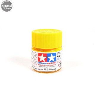 Tamiya 81508 Acrylic Mini X-8 Lemon Yellow 45032776 (สี)