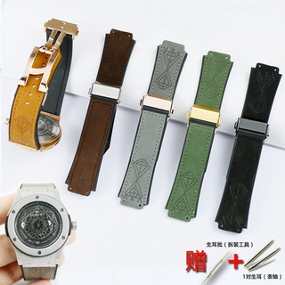 สายนาฬิกาข้อมือ สายหนัง เนื้อแมตต์ 25 * 19 มม. 22 มม. อุปกรณ์เสริม สําหรับ Hublot