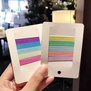 20 ชิ้น / เซต เวอร์ชั่นเกาหลี กิ๊บติดผมโลหะ ผู้หญิง ที่มีสีสัน เรียบ คลิปด้านข้าง เครื่องประดับผม เด็กผู้หญิง