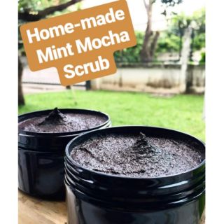 สครับกาแฟPeppermint Mocha Body Scrub-สครับกาแฟมิ้นท์,สครับเนื้อครีมกาแฟเข้มข้น กลิ่นหอมมิ้นท์ชื่นใจขัดแล้วเย็นสบายตัว