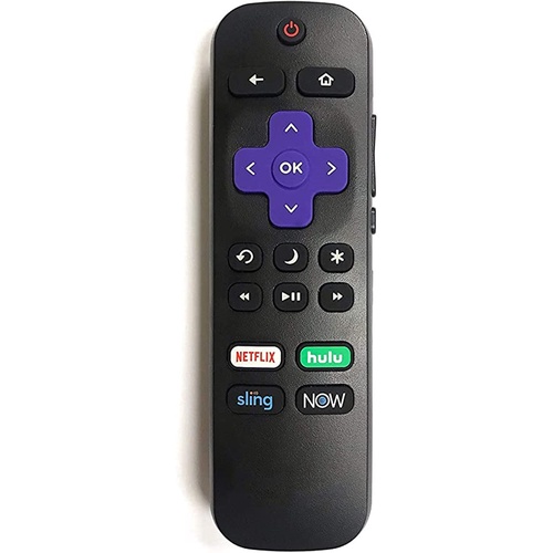 รีโมททีวี Hisense Roku พร้อมการควบคุมระดับเสียงและปุ่มควบคุมทีวีสําหรับ Hisense Roku ทุกรุ่น (ทีวี R
