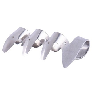 Whitelotous Metal Finger Guitar Pick Plectrums Slide Guitar Banjo Ukulele 4pcs//Set