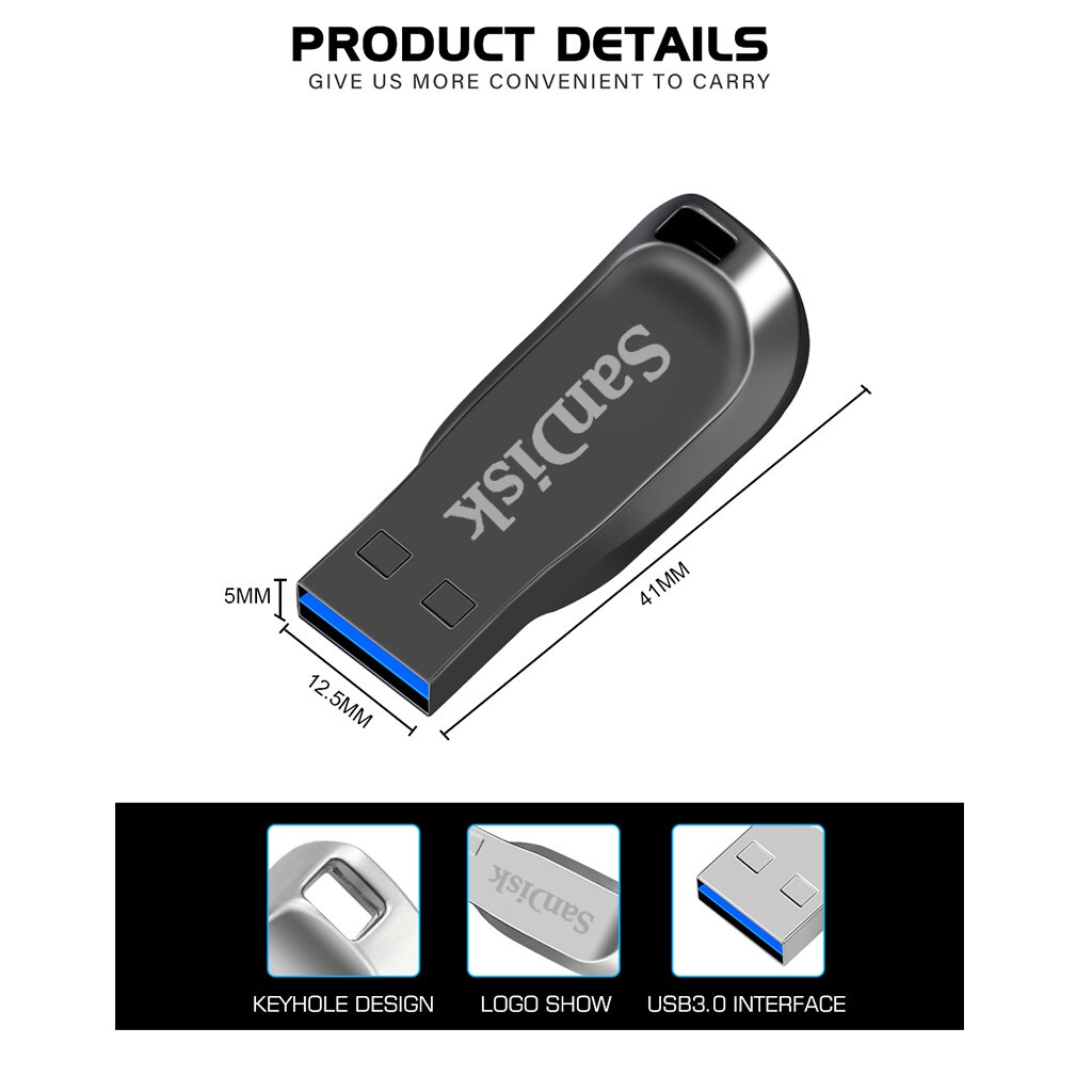 sandisk premium flash drive 8gb 16gb 32gb, 64gb 128gb 256gb 512gb 1/2 tb metal genuino flash drive pen drive 1gb 2gb 4gb