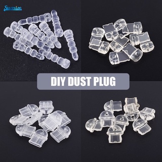 1 ชิ้น DIY ปลั๊กกันฝุ่น พอร์ตชาร์จ แบบใส หูฟัง แจ็ค ปลั๊กกันฝุ่น Android