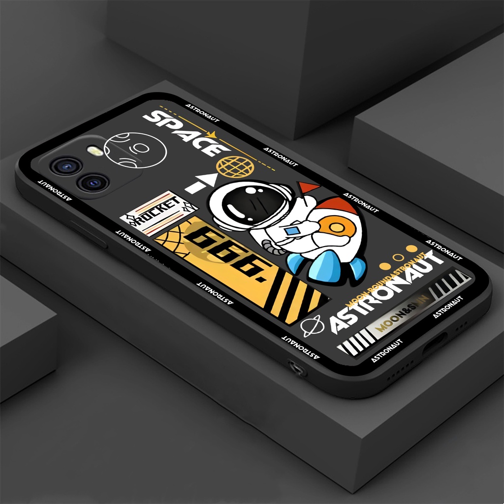 เคสโทรศัพท์มือถือ ซิลิโคนนุ่ม ลายนักบินอวกาศ แฟชั่น สําหรับ OPPO A18 A38 A58 4G A78 4G A17 A57 A77S A15 A16 A16K A54 A53 A12 A5S A7 A3S A11k A31 A52 A92 A94 A37 F9 HOSTR