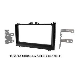 หน้ากากวิทยุTOYOTA COROLLA ALTISปี2016-2018สำหรับเปลี่ยนเครื่องเล่น 2DIN 7"20cm./18cm