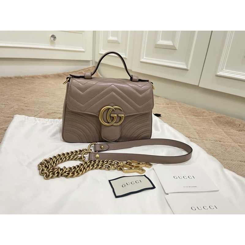 GUCCI Marmont mini top handle bag แท้ 100%