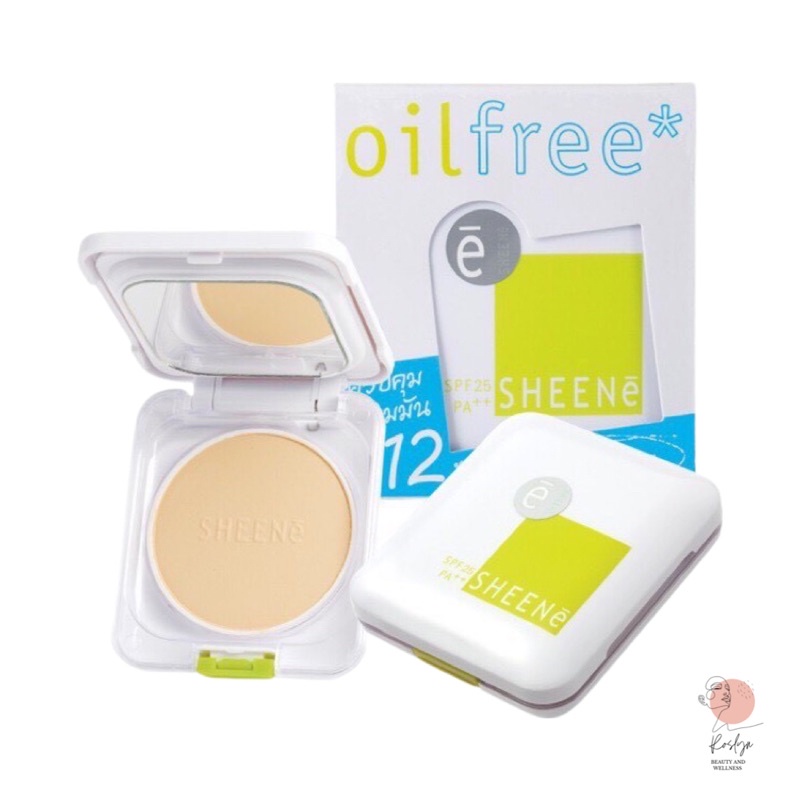 FT-10🌟[ซื้อ 1 แถม 1]SHEENEOIL FREE CAKE POWDERSPF 25 PA++แป้งควบคุมความมันเพื่อผิวหน้าสวยเด้งนียนนานควบคุมความมันนาน12ชม