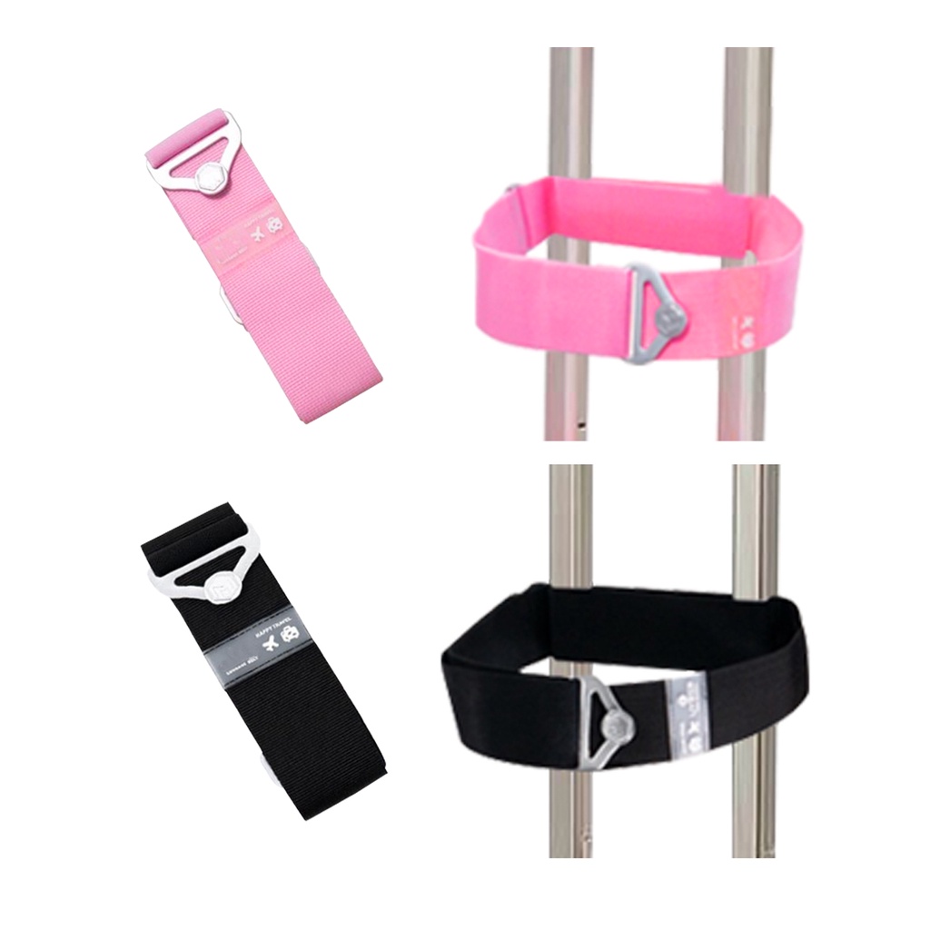 สายรัดฐานกระเป๋า สายรัดมีความยืดหยุ่น สามารถยืดได้ อุปกรณ์ล้อลากกระเป๋านักเรียนและเดินทาง. - รูปที่ 2