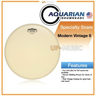 🥁หนังกลอง Modern Vintage II by Aquarian USA💯