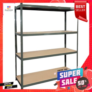 ชั้นเหล็กวางของ 4 ชั้น MATALL ใหญ่ 180X160 ซม.FREESTANDING METAL SHELVING UNIT MATALL LARGE 4-TIER 180CMX160CM