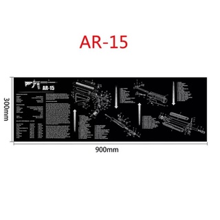 แผ่นรองล้างปืนลาย ar 15 แผ่นรองล้างปืน ar 15 แผ่นรองทำความสะอาดปืน ar 15 แผ่นรองปืนยาว AR15  Ramington 870 Ramington870