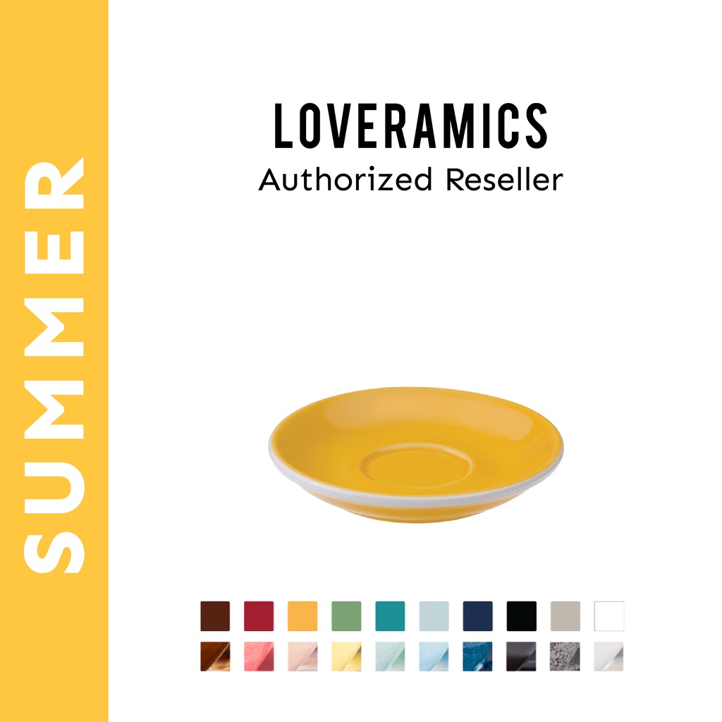 LOVERAMICS จานรองแก้วเซรามิค ขนาด 11.5 cm สำหรับแก้วทรง Egg (Saucer Suitable with Egg 80ml.)