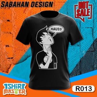 คอตต้อนคอกลมเสื้อยืด ลาย HAUS SABAHAN(R013)S-5XL