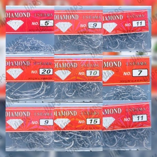 ตาเบ็ด UAPS ตราเพชร อิเซม่า ISEAMA HIGH-CARBON ตูดห่วง BY DIAMOND