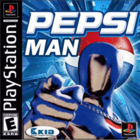 แผ่นเกมส์ PS1  (เกมในตำนาน) Pepsi Man  เล่นกับเครื่อง PS 2 (มีคลิปวิธีเข้าเกม)