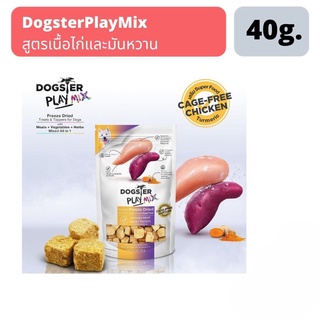 ส่งฟรี DogsterPlayMix สูตรเนื้อไก่และมันหวาน (ChickenMeat+Sweet Potato)