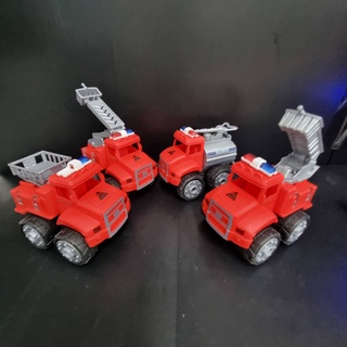 ของเล่นรถโมเดล DIY MODEL CAR ถอดประกอบได้ ล้อหมุนฟรีได้ รุ่น FIRE TRUCK รถดับเพลิง S41419