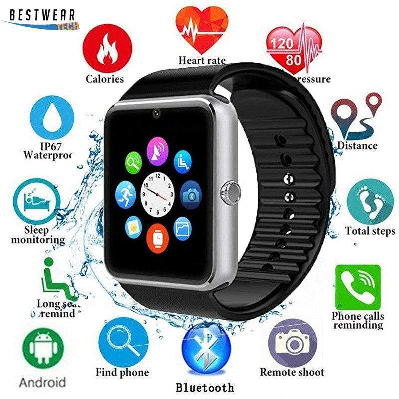 นาฬิกา นาฬิกาข้อมือ โทรศัพท์ GT08 Bluetooth Phone Watch Smart Watch รองรับ SIM Card