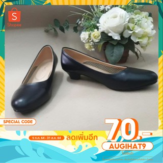 [ลด70.-ใช้โค้ด AUGIHAT9] รองเท้า คัชชู​ สีดำ​  เบอร์​ 35-44​ ใส่รับปริญญาได้