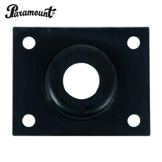 Paramount® HJ005 (Black) แผ่นปิดแจ็คกีตาร์ ฝาครอบแจ็คกีตาร์ไฟฟ้า แบบสี่เหลี่ยม (Output Jack Guitar Plate Socket)