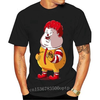 เสื้อยืดสีขาวผู้ชาย - ใหม่ McFatty โรนัลด์แมคโดนัลด์ตัวตลกเบอร์เกอร์ Fater ชายผู้ใหญ่เสื้อยืดบุรุษเ