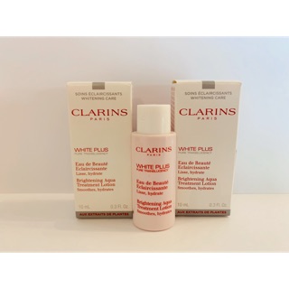 ของแท้ 💯% Clarins White Plus Pure Translucency Brightening Aqua Treatment Lotion 10ml.