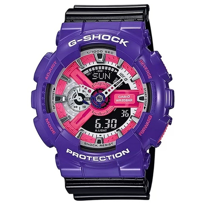 Casio G-Shock นาฬิกาข้อมือ รุ่น GA-110NC-6ADR - Black/Violet