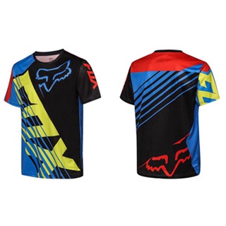 Cod ขายดี เสื้อกีฬาแขนสั้น ลายทีมแข่งรถวิบาก BMX MTB MX ATV