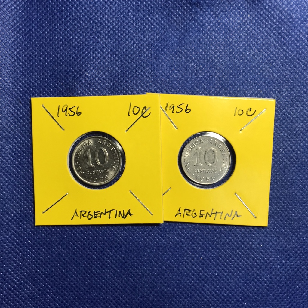 Special Lot No.60170 ปี1956 อาร์เจนติน่า 10 CENTAVOS เหรียญสะสม เหรียญต่างประเทศ เหรียญเก่า หายาก ราคาถูก
