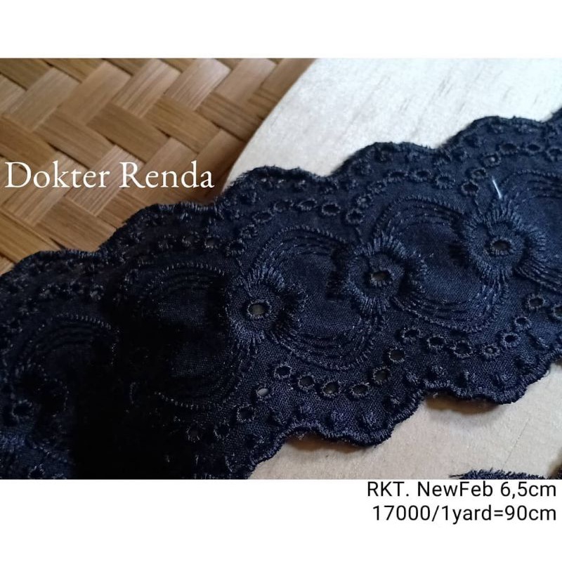 KATUN BLACK คอตตอนลูกไม้ 6,5CM