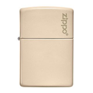 Zippo ไฟแช็กรุ่น 49453ZL Flat Sand Zippo Logo   ของแท้ รับประกันตลอดชีวิต นำเข้าและจำหน่ายโดยตัวแทนจำหน่าย