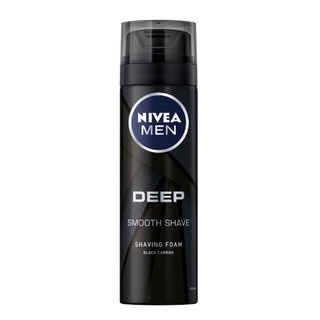 NIVEA นีเวีย เมน ดีพ เชพวิ่ง โฟม ผลิตภัณฑ์สำหรับโกนหนวด 200 มล.