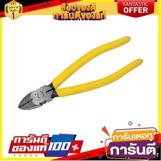 คีมปากเฉียงรูเดี่ยวมีสปริง TSUNODA 6 นิ้ว คีม DIAGONAL PLIERS TSUNODA 6"