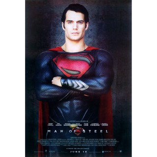 โปสเตอร์ หนัง บุรุษเหล็กซูเปอร์แมน Man of Steel 2013 POSTER 24”x35” Inch DC Superhero Superman Movie Henry Cavill V1