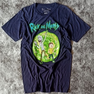 เสื้อยืดสีขาวเสื้อยืด ลาย Rick and MortyS-4XL