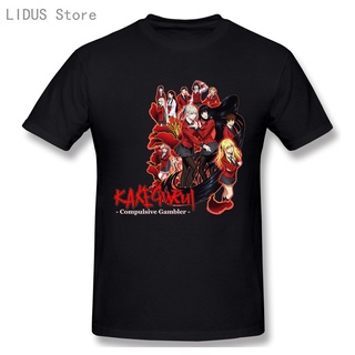 [S-5XL] เสื้อยืดคอกลม แขนสั้น ผ้าฝ้าย พิมพ์ลายอนิเมะ Gambler Kakegurui Compulsive Gambler คุณภาพสูง สําหรับผู้ชาย