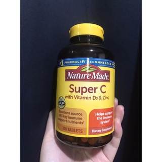 Nature Made Super C  Vitamin D3&amp;Zinc 900mg ขนาด 200 เม็ด