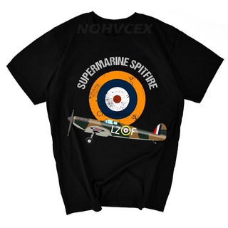 ใหม่ เสื้อยืดลําลอง แขนสั้น พิมพ์ลาย Battle Of Britain Supermarine Spitfire Battleplan สําหรับผู้ชาย Liokno41Nnpakh65