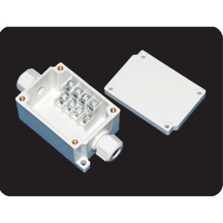 TJ-4P : Terminal Block Box IP66 (กล่องพลาสติก พร้อมเทอร์มินอลบล็อก)TIBOX, Size : 50x102x40 mm.